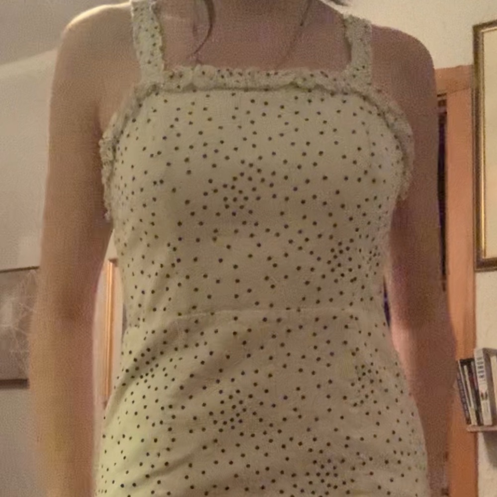 White Polka Dot Dress